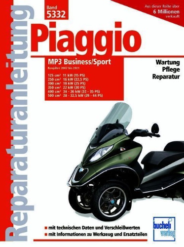 Buchcover und Innenansicht für das Buch: Piaggio MP3 Business/Sport