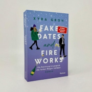 Buchcover und Innenansicht für das Buch: Fake Dates and Fireworks