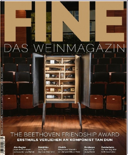 Buchcover und Innenansicht für das Buch: FINE Das Weinmagazin 01/2026