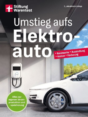 Buchcover und Innenansicht für das Buch: Umstieg aufs Elektroauto