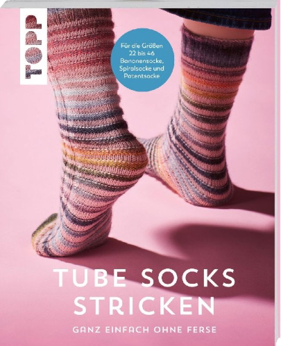 Buchcover und Innenansicht für das Buch: Tube Socks stricken