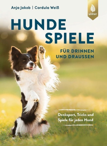 Buchcover und Innenansicht für das Buch: Hundespiele für drinnen und draußen