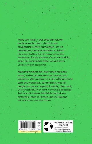 Buchcover und Innenansicht für das Buch: Franz von Assisi
