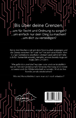 Buchcover und Innenansicht für das Buch: Ohne Strom - Bis über deine Grenzen (Band 2)