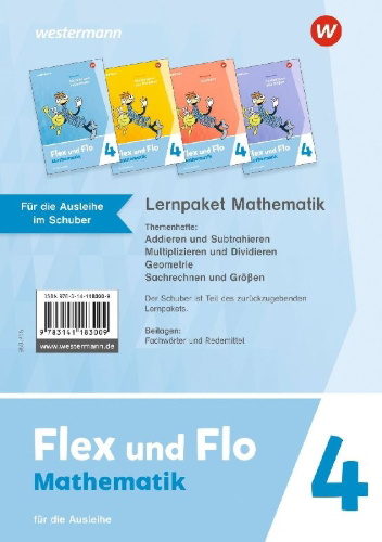Buchcover und Innenansicht für das Buch: Flex und Flo 4. Themenhefte Paket: Für die Ausleihe. Für Rheinland-Pfalz