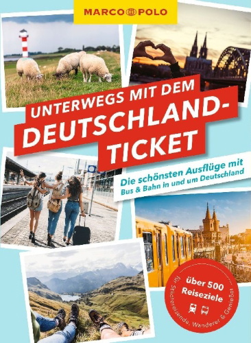 Buchcover und Innenansicht für das Buch: MARCO POLO Unterwegs mit dem Deutschlandticket