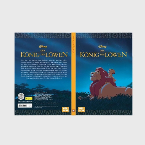 Buchcover und Innenansicht für das Buch: Disney Filmbuch zum Vorlesen: König der Löwen Das Buch zum Film