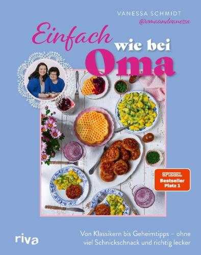 Buchcover und Innenansicht für das Buch: Einfach wie bei Oma