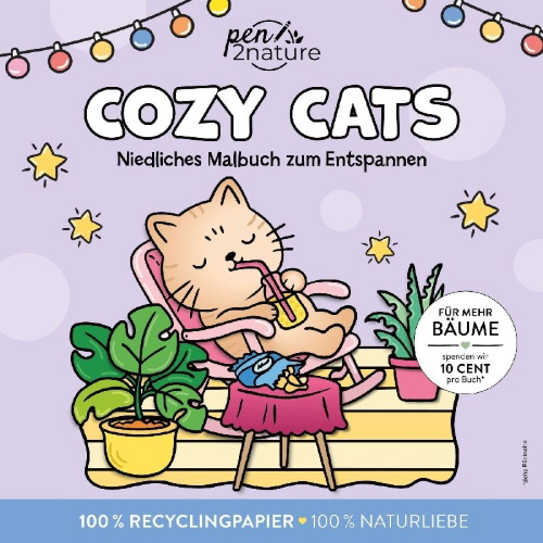 Buchcover und Innenansicht für das Buch: Cozy Cats