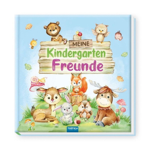 Buchcover und Innenansicht für das Buch: Trötsch Freundebuch Meine Kindergartenfreunde Waldfreunde