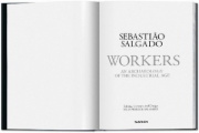Buchcover und Innenansicht für das Buch: Sebastião Salgado. Arbeiter. Zur Archäologie des Industriezeitalters