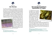 Buchcover und Innenansicht für das Buch: Der verrückteste Reiseführer für die Alpen