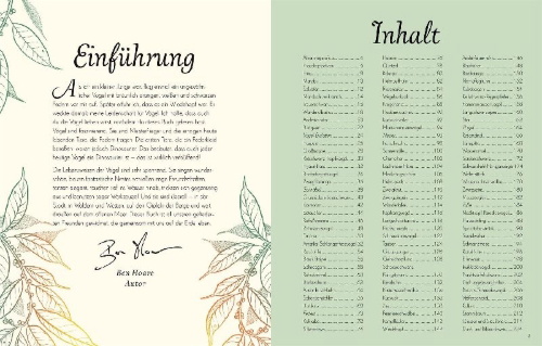 Buchcover und Innenansicht für das Buch: Wundervolle Welt der Vögel