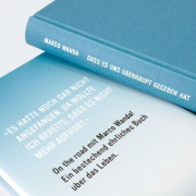 Buchcover und Innenansicht für das Buch: Dass es uns überhaupt gegeben hat
