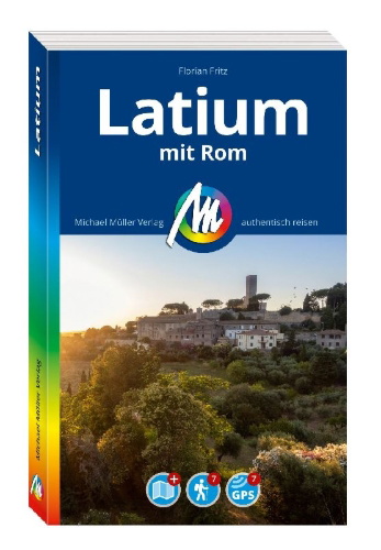 Buchcover und Innenansicht für das Buch: MICHAEL MÜLLER Reiseführer Latium mit Rom
