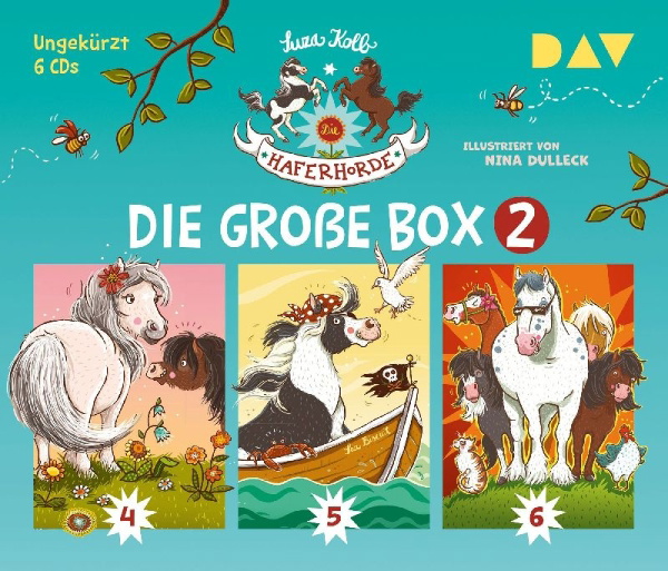 Buchcover und Innenansicht für das Buch: Die Haferhorde - Die große Box 2 (Teil 4-6)
