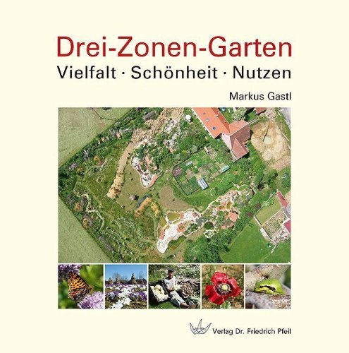 Buchcover und Innenansicht für das Buch: Drei-Zonen-Garten