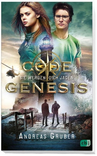 Buchcover und Innenansicht für das Buch: Code Genesis - Sie werden dich jagen