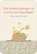 Buchcover und Innenansicht für das Buch: Der Kleine Prinz. 50 Glückskärtchen für jeden Tag