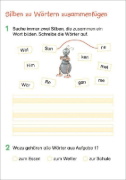 Buchcover und Innenansicht für das Buch: Fit für Deutsch 1. Klasse. Mein 5-Minuten-Block