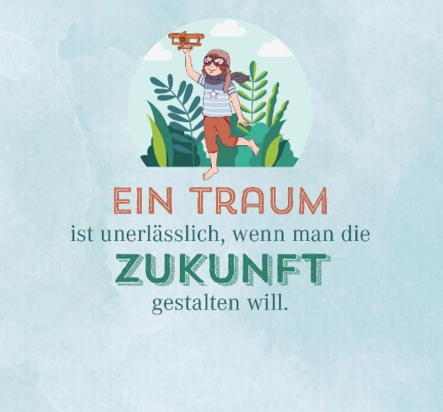 Buchcover und Innenansicht für das Buch: Nimm dir Zeit für große Träume