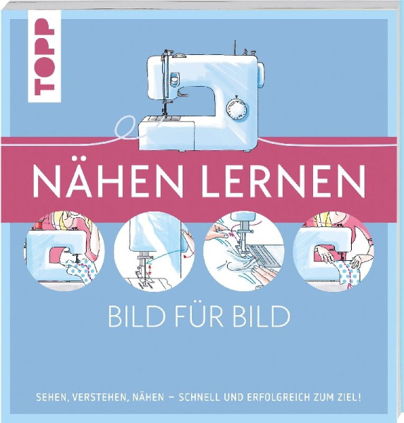 Buchcover und Innenansicht für das Buch: Nähen lernen Bild für Bild
