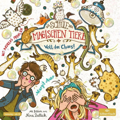 Buchcover und Innenansicht für das Buch: Die Schule der magischen Tiere 12: Voll das Chaos!