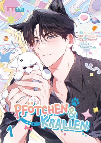 Buchcover und Innenansicht für das Buch: Pfötchen & Krallen 01