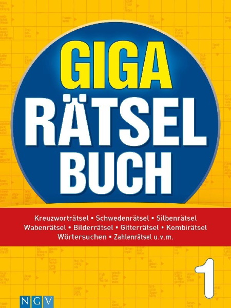Buchcover und Innenansicht für das Buch: Giga-Rätselbuch 1