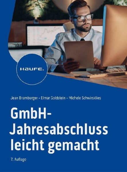Buchcover und Innenansicht für das Buch: GmbH-Jahresabschluss leicht gemacht