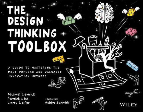 Buchcover und Innenansicht für das Buch: The Design Thinking Toolbox