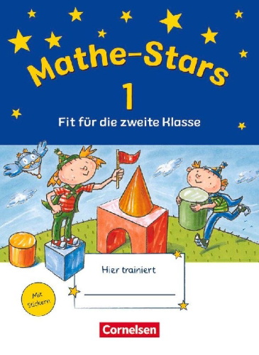 Buchcover und Innenansicht für das Buch: Mathe-Stars - Fit für die zweite Klasse. Übungsheft