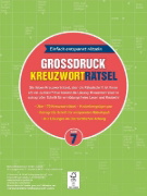 Buchcover und Innenansicht für das Buch: Großdruck Kreuzworträtsel Band 7 -  Rätselbuch für Senioren & Rentner mit großer Schrift