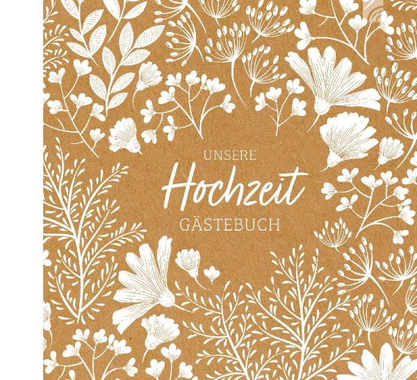 Buchcover und Innenansicht für das Buch: Unsere Hochzeit