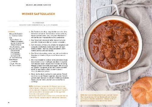 Buchcover und Innenansicht für das Buch: Kochen mit dem Kessel