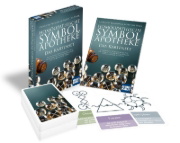 Buchcover und Innenansicht für das Buch: Homöopathische Symbolapotheke. Das Kartenset