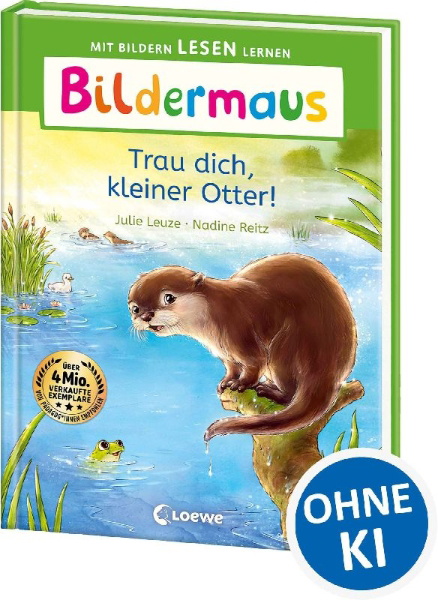 Buchcover und Innenansicht für das Buch: Bildermaus - Trau dich, kleiner Otter!