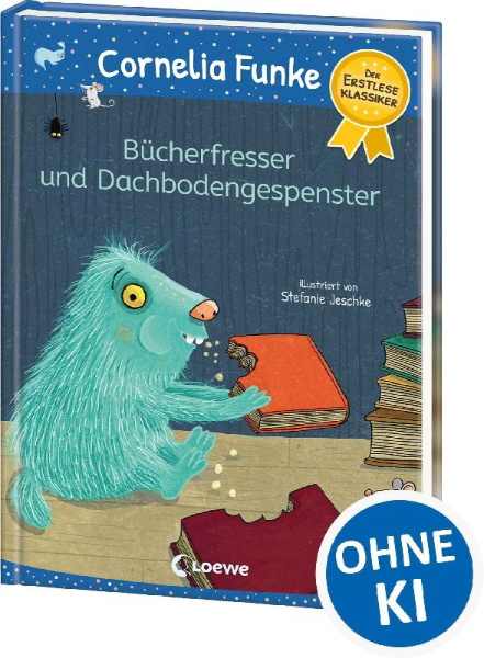 Buchcover und Innenansicht für das Buch: Bücherfresser und Dachbodengespenster