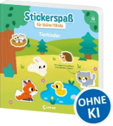 Buchcover und Innenansicht für das Buch: Mes super autocollants - Les bébés animaux