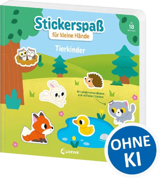 Buchcover und Innenansicht für das Buch: Mes super autocollants - Les bébés animaux
