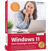 Buchcover und Innenansicht für das Buch: Windows 11 - Vom Einsteiger zum Profi