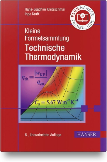 Buchcover und Innenansicht für das Buch: Kleine Formelsammlung Technische Thermodynamik