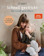 Buchcover und Innenansicht für das Buch: Schnell gestrickt für Groß und Klein. Strickdesign aus Island für die ganze Familie