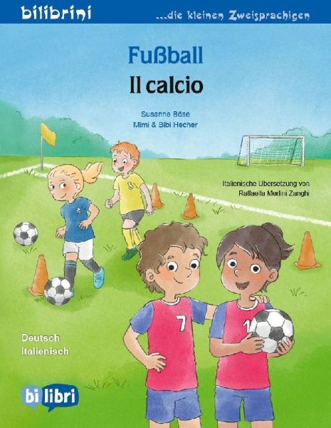 Buchcover und Innenansicht für das Buch: Fußball (Deutsch-Italienisch)