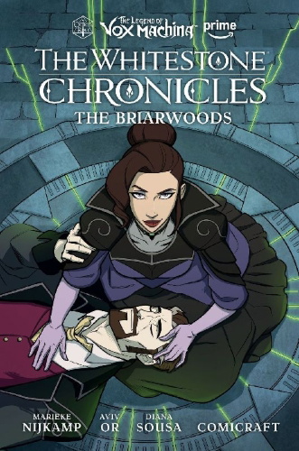 Buchcover und Innenansicht für das Buch: The Legend of Vox Machina: The Whitestone Chronicles Volume 3--The Briarwoods