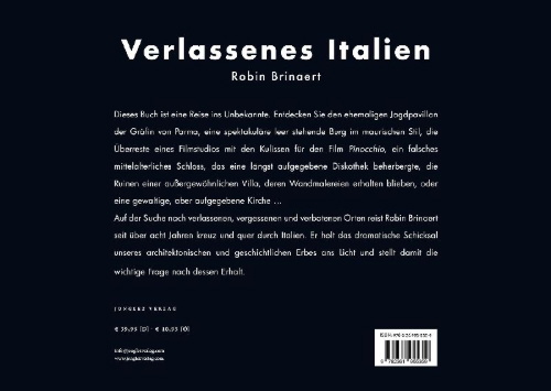 Buchcover und Innenansicht für das Buch: Verlassenes Italien