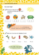 Buchcover und Innenansicht für das Buch: Team Drachenstark: Topfit in Klasse 1