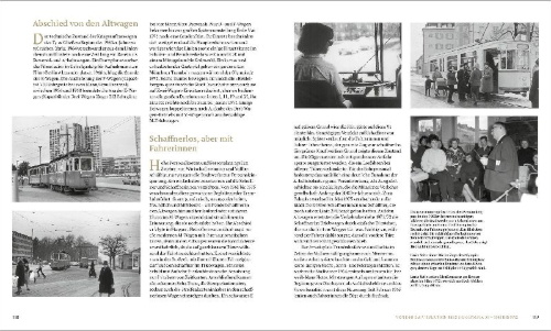 Buchcover und Innenansicht für das Buch: Münchner Schienennahverkehr