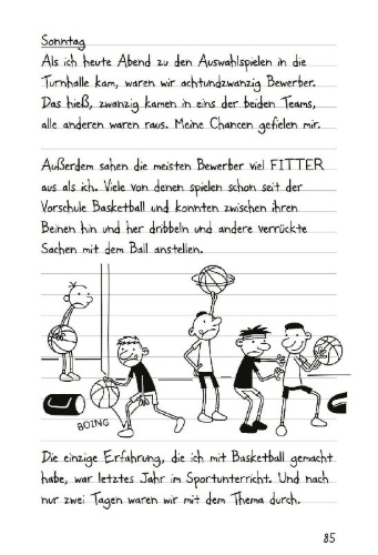 Buchcover und Innenansicht für das Buch: Diary of a Wimpy Kid - Big Shot
