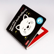 Buchcover und Innenansicht für das Buch: Babys erstes Mitmach-Kontrastbuch